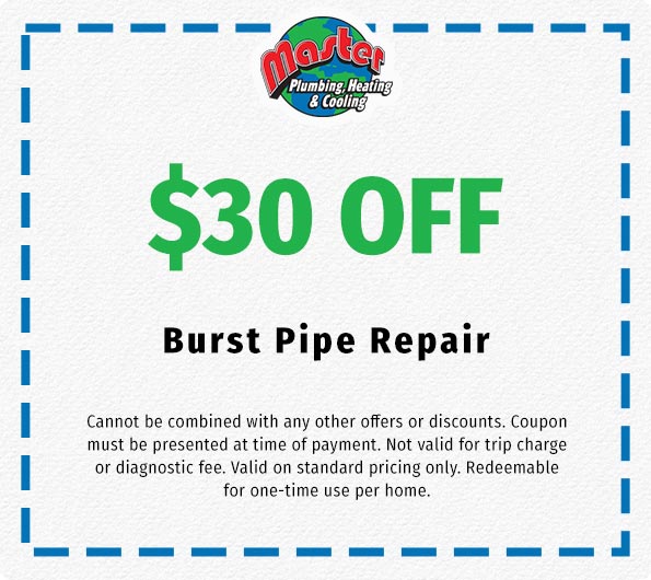 Discount on Burst Pipe Repair